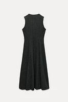 PINSTRIPE MIDI DRESS