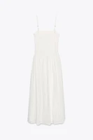 ROBE MIDI FLEURS BRODÉES
