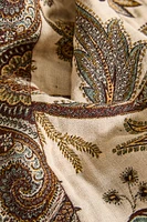 PLAID JACQUARD FLEURS