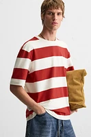STRIPED JACQUARD T-SHIRT