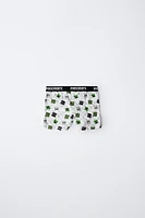 6-14 ANS/ LOT DE DEUX BOXERS MINECRAFT © MOJANG AB. ™