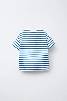 STRIPED PRINT T-SHIRT