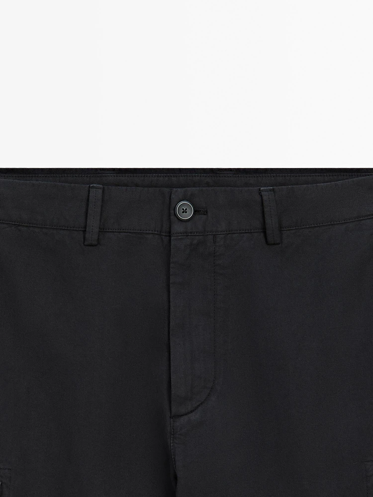 Bermuda cargo en coton mélang