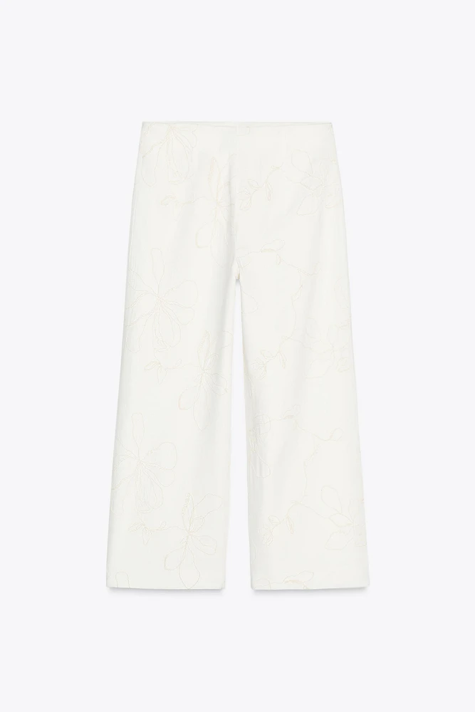 ZW COLLECTION EMBROIDERED CULOTTES