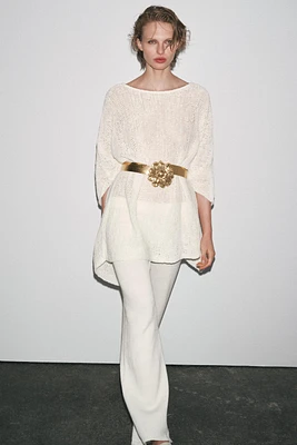 METAL FLOWER BELT