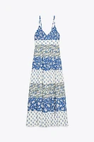 ROBE À PANNEAUX IMPRIMÉ PATCHWORK