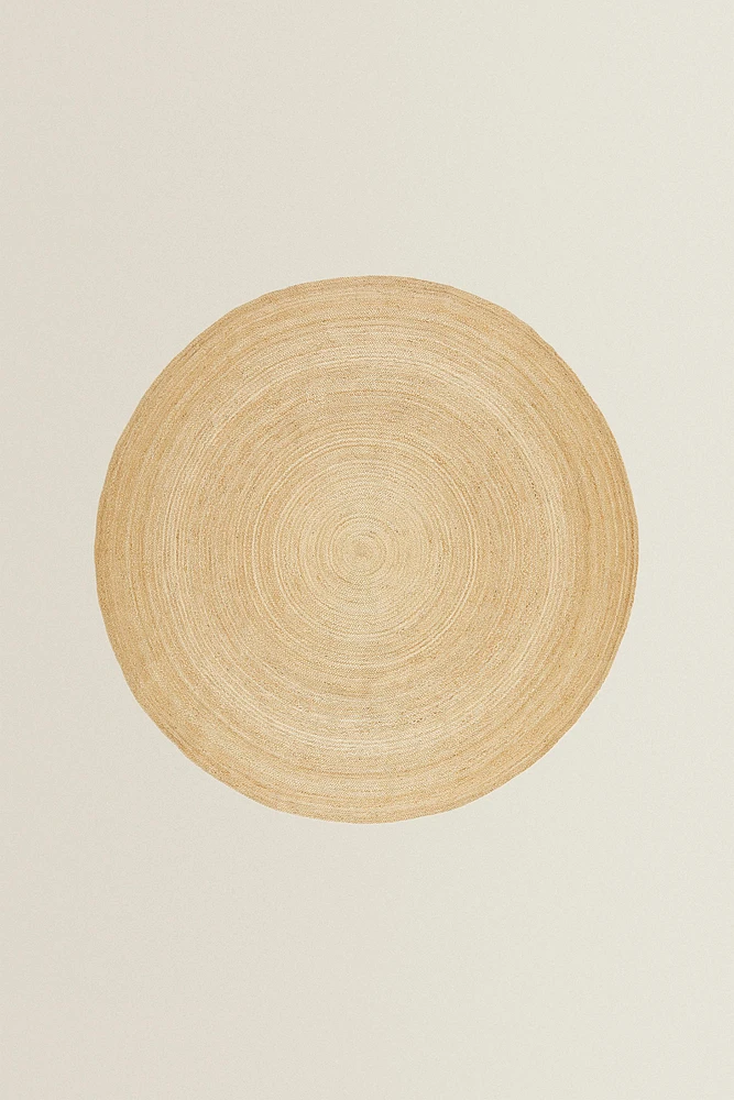 ROUND JUTE AREA RUG