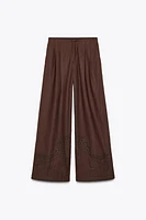 EMBROIDERED PANTS