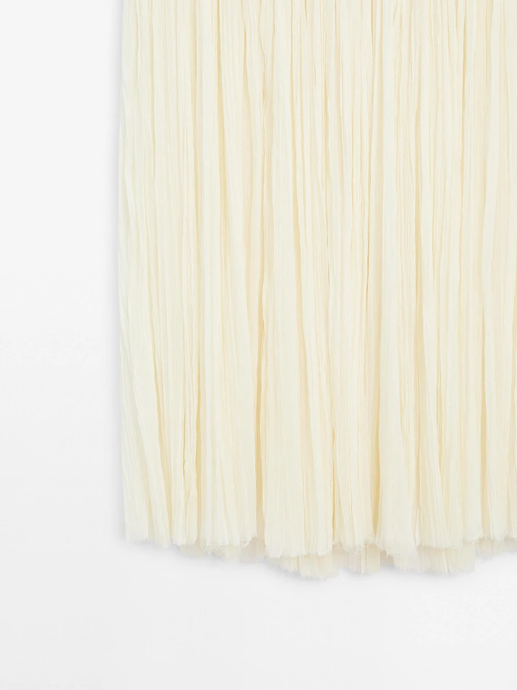 Jupe longue corset en soie mélangée - Studio