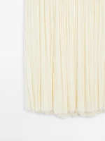 Jupe longue corset en soie mélangée - Studio