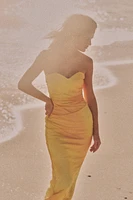 ROBE BUSTIER EN TULLE IMPRIMÉ