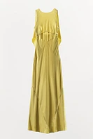 ROBE SATINÉE FOULARD DOS