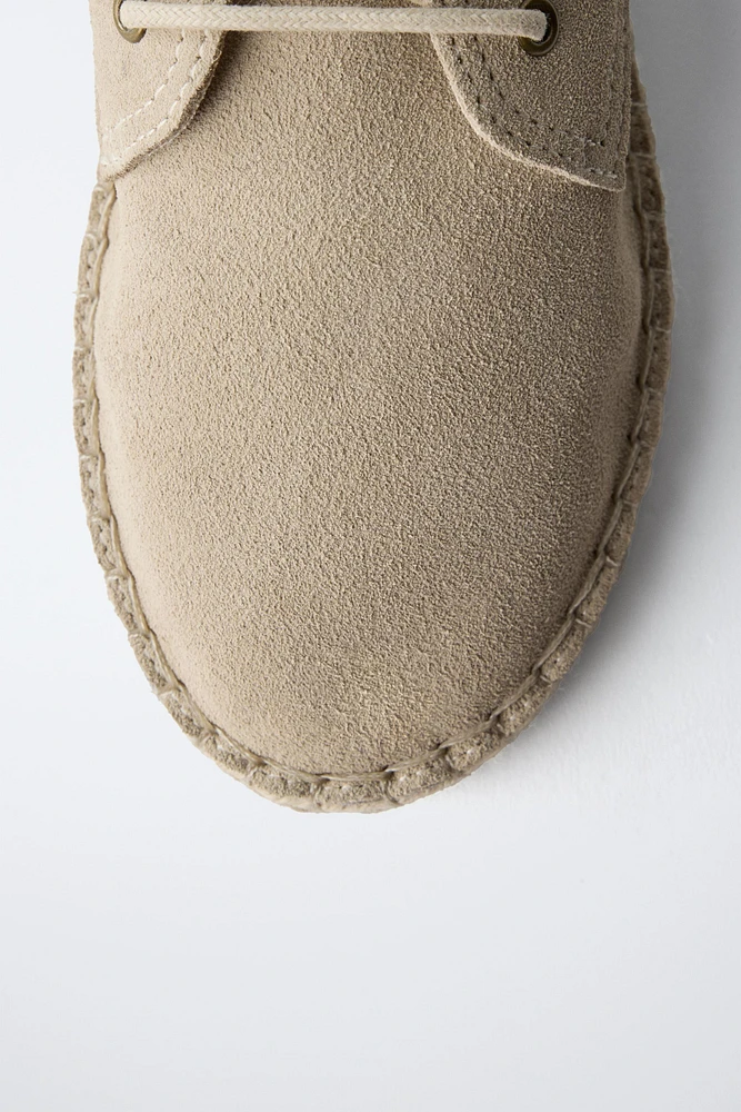 DERBYS EN JUTE ET CUIR