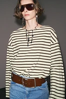 STRIPED LONG SLEEVE T-SHIRT