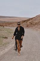 LINEN SAFARI SHIRT