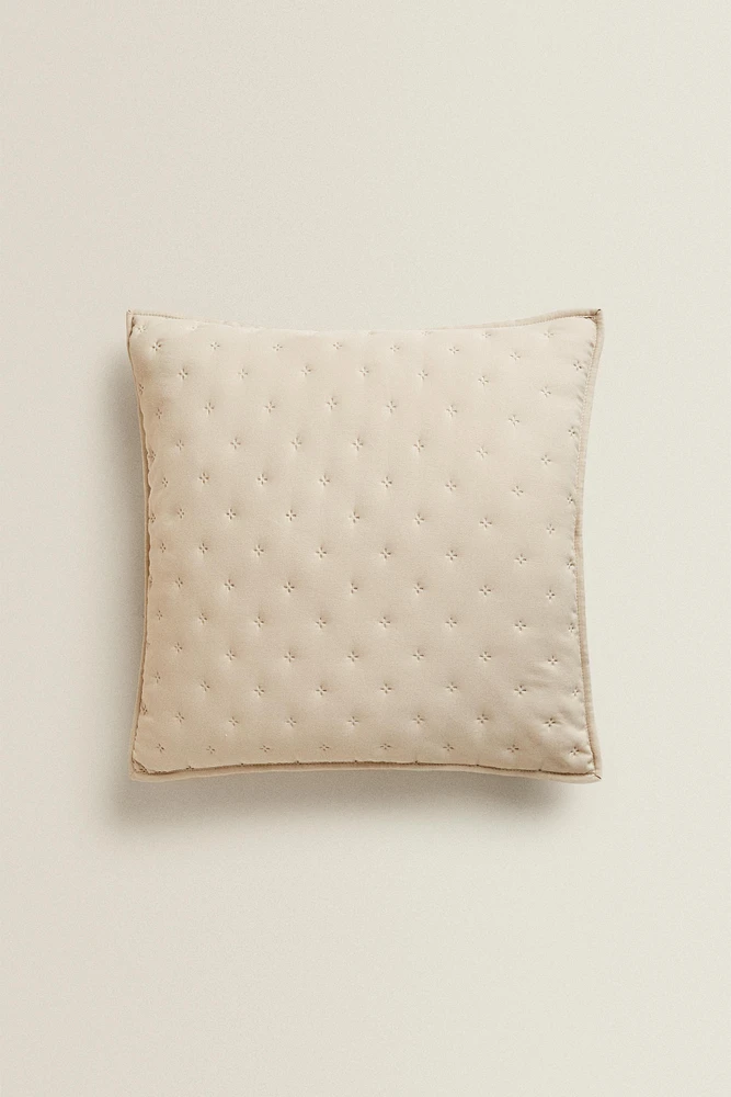 QUILTED DOTTED PILLOW SHAM FOR QUILT