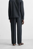 PLEATED REGULAR FIT PANTS