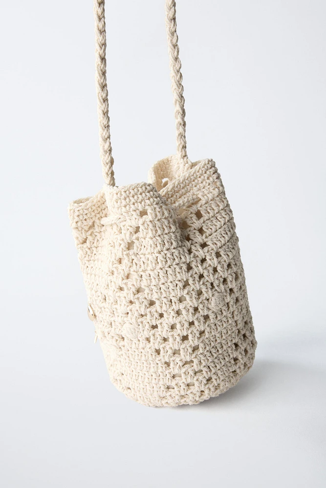 CROCHET CROSSBODY BAG WITH MARINE DETAILS