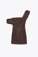 ASYMMETRICAL COMBINATION MINI DRESS