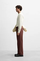 TWILL STRUCTURED PANTS