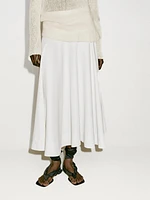 Jupe midi fluide avec ceinture large - Limited Edition