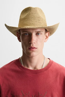 RAFFIA HAT
