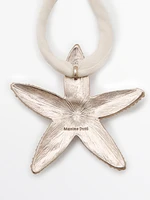 Collier corde soie étoile