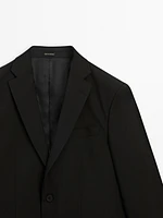 100% wool suit blazer