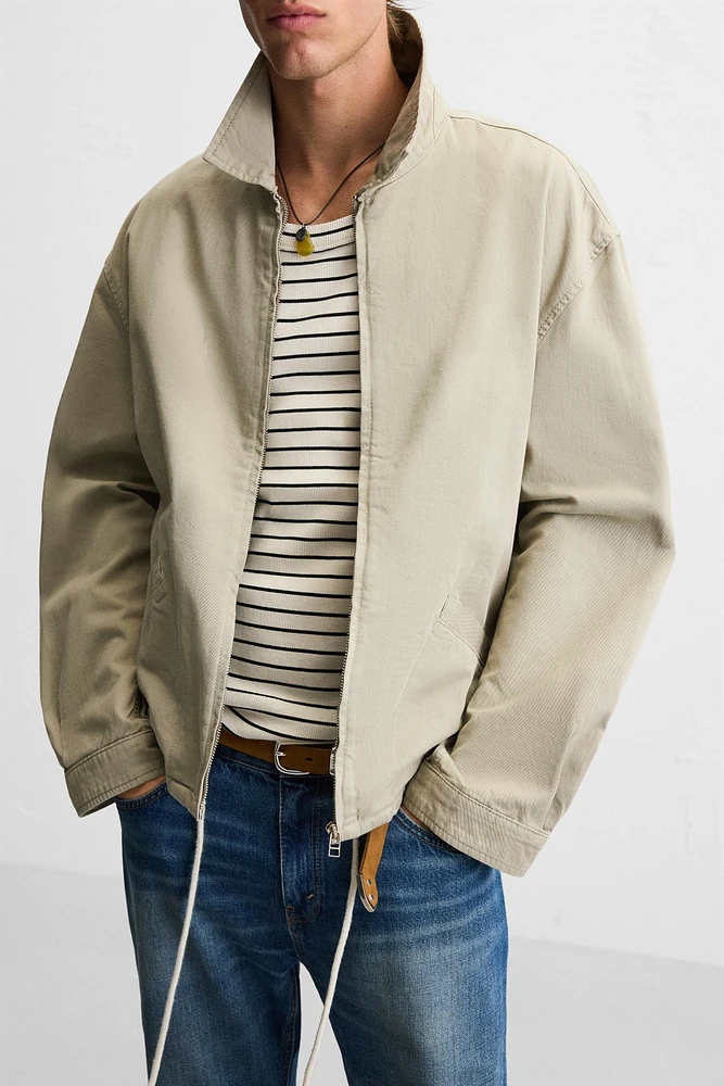 VESTE RELAXED FIT EN COTON