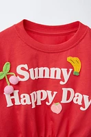 CROCHET PRINT T-SHIRT