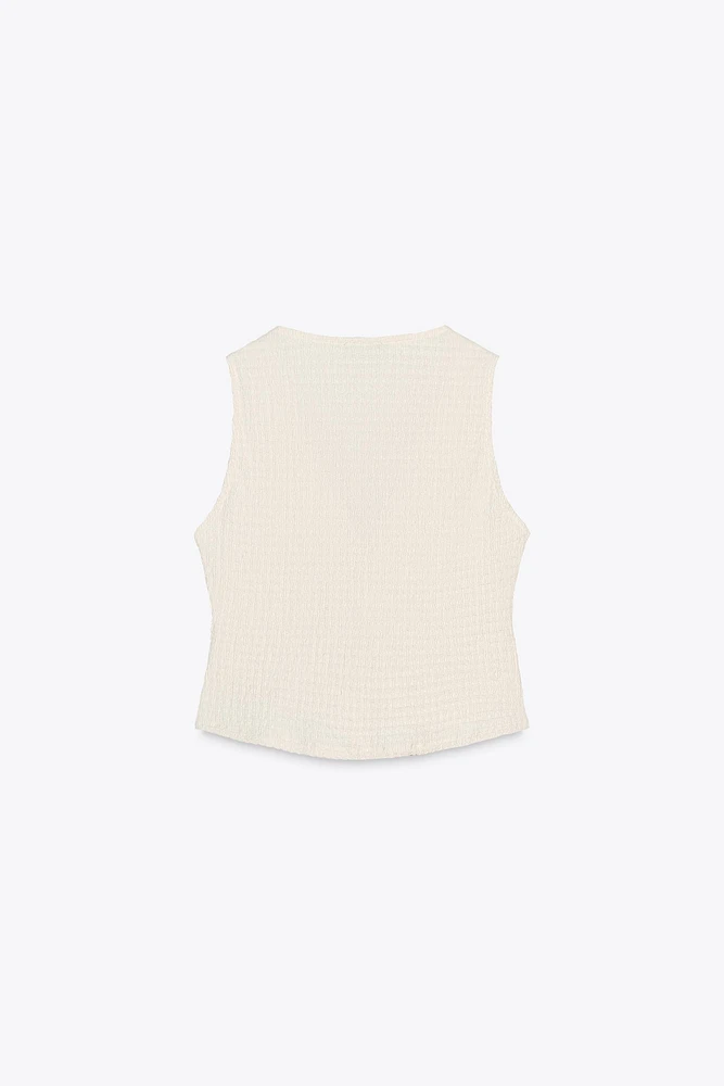 STRUCTURED VEST TOP