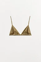 SILK TRIANGLE BRALETTE