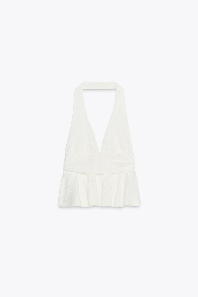 TOP HALTER VOLANTS