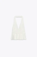 TOP HALTER VOLANTS