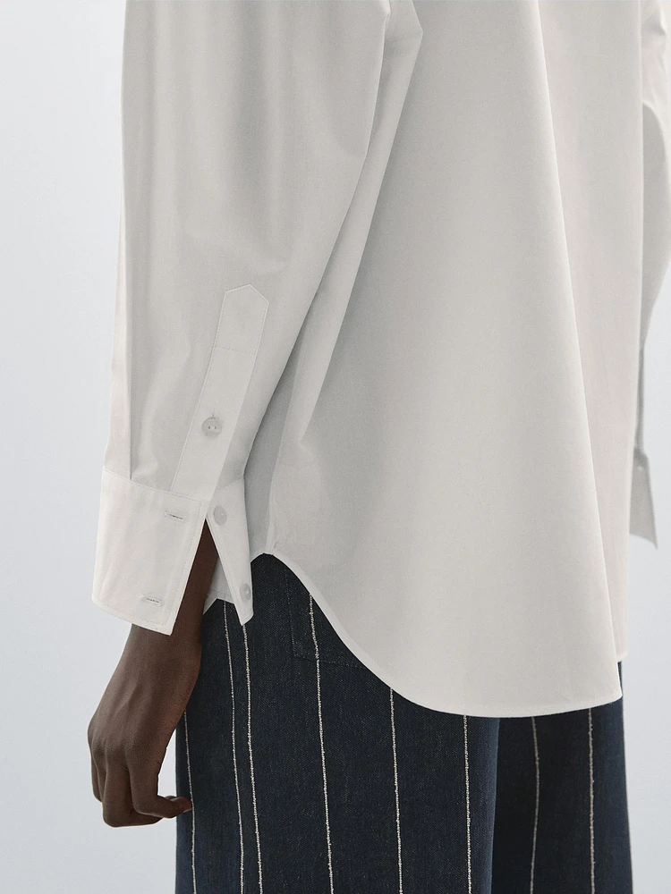 Chemise 100 % coton avec coutures
