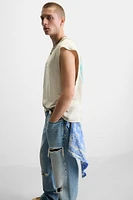T-SHIRT TANK IMPRIMÉ DÉLAVÉ