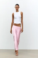 SATIN MIDI SKIRT