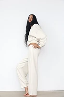 TAPERED PLUSH PANTS