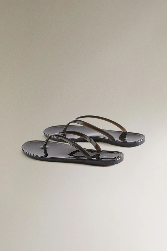 FLAT JELLY SANDALS
