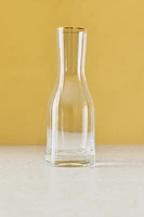 BOHEMIA CRYSTAL BOTTLE WITH A GOLDEN RIM