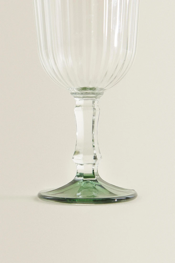 VERRE À VIN RECYCLABLE RELIEF