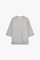WASHED OVERSIZED SWEATSHIRT