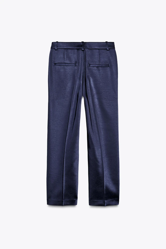 PANTALON EN SATIN ÉPAIS COLLECTION ZW