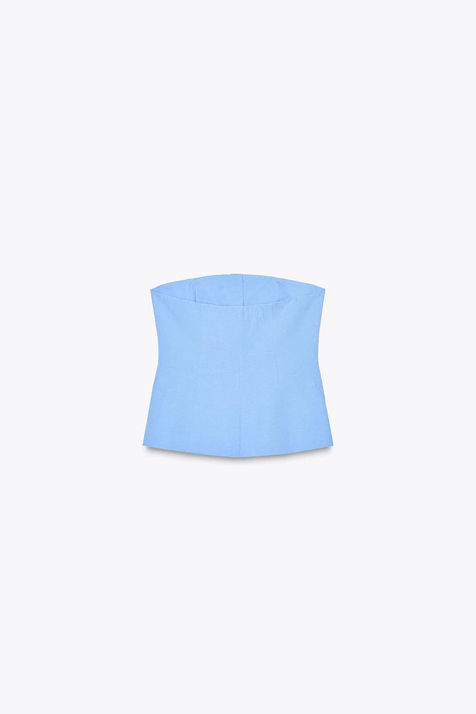 TOP GILET BUSTIER