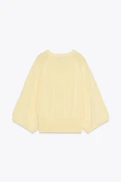 PULL EN MAILLE MANCHE AMPLE