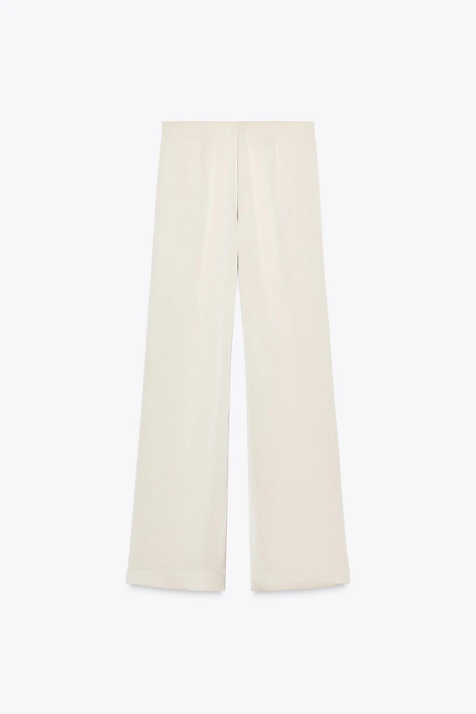 PANTALON SATINÉ TAILLE HAUTE