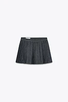 Z1975 PLEATED DENIM CULOTTE SKIRT