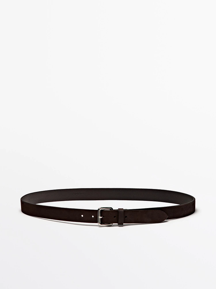 Ceinture cuir nubuck