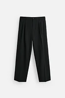 PLEATED WIDE FIT PANTS