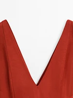 Long flowing flounce dress